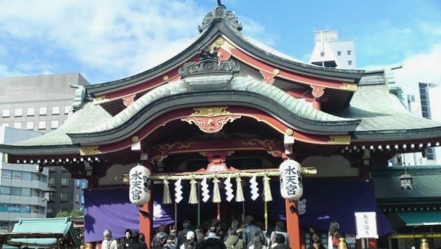 総持寺の初詣の混雑